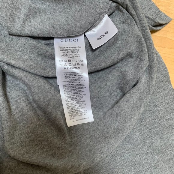 Gucci x Disney Oversized Logo-Print T-shirt Grey - Picture 10 of 12